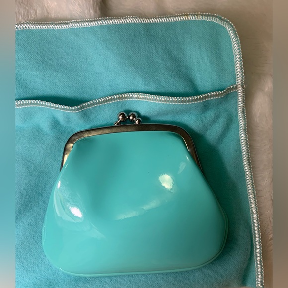 Tiffany & Co- Tiffany Blue Patent Leather Coin Purse 4 Piece Set RARE NWT - Picture 10 of 12